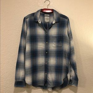 American Eagle Outfitters Long Sleeve Shirt Denim